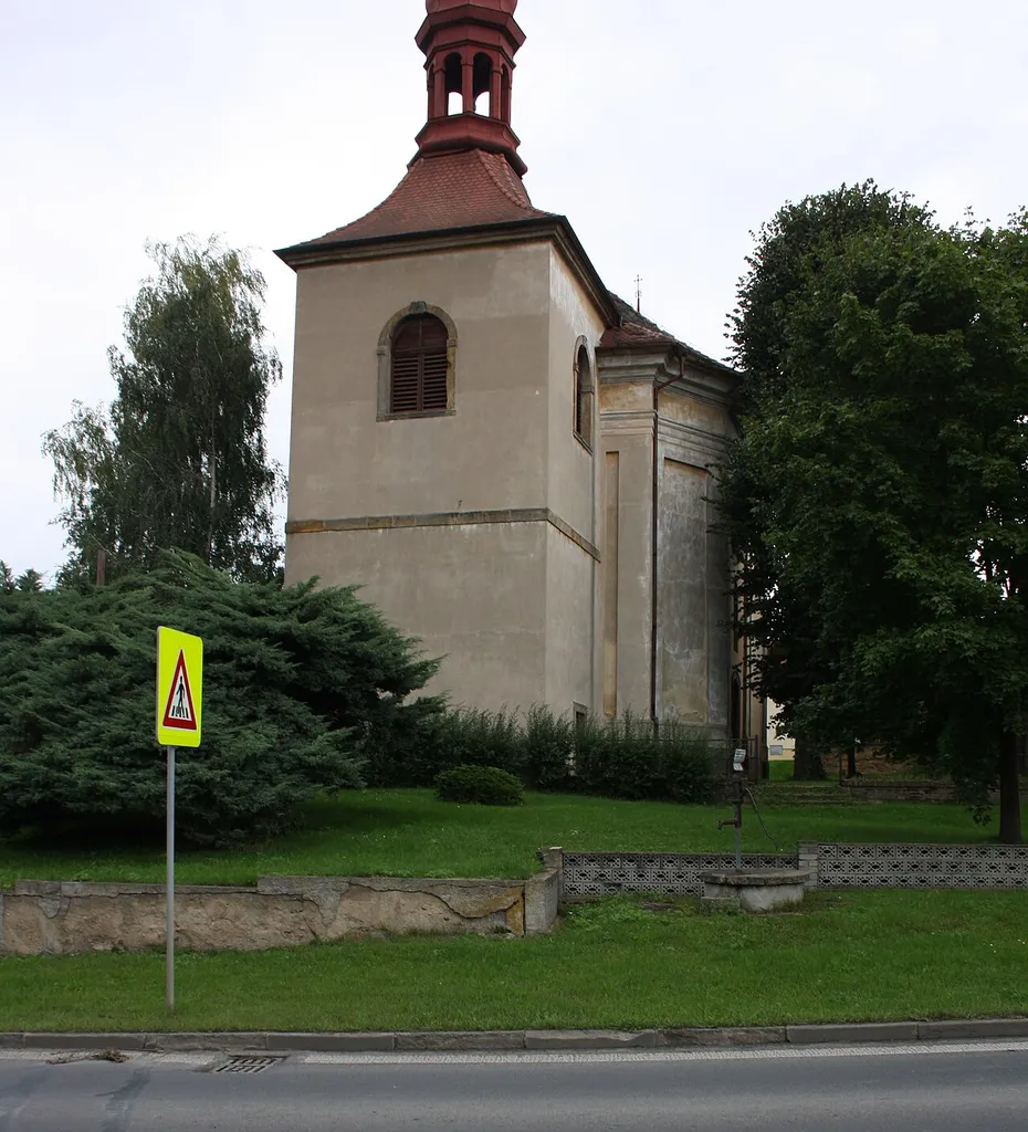 St. Martin church in Velemín municipality, Litoměřice District, Czech Republic.
