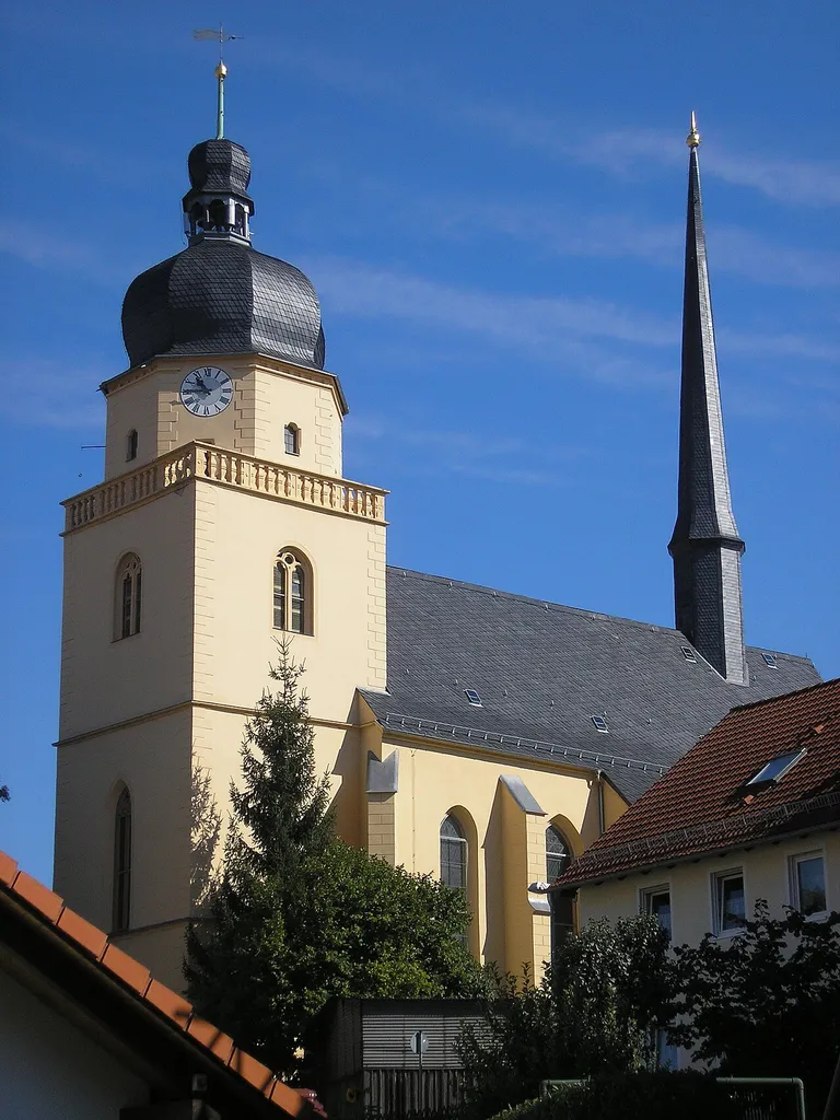 Die Stadtkirche in Gößnitz (Thüringen).