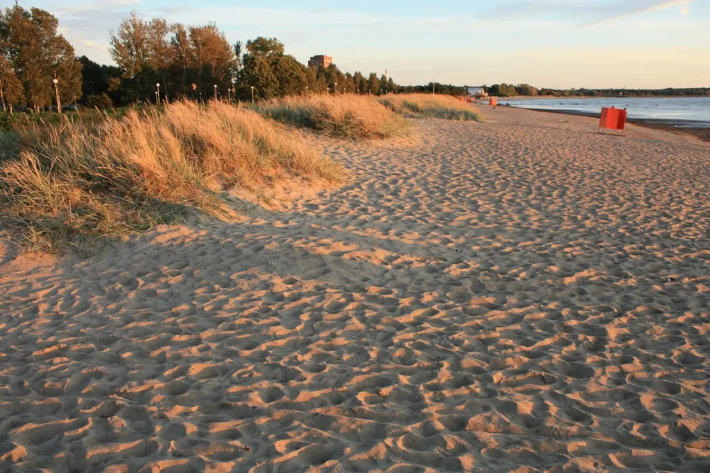 Stroomi beach in Tallinn, Estonia.