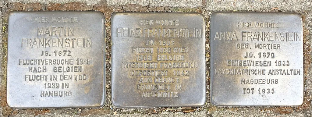 Stolperstein dedicated to Martin Frankenstein