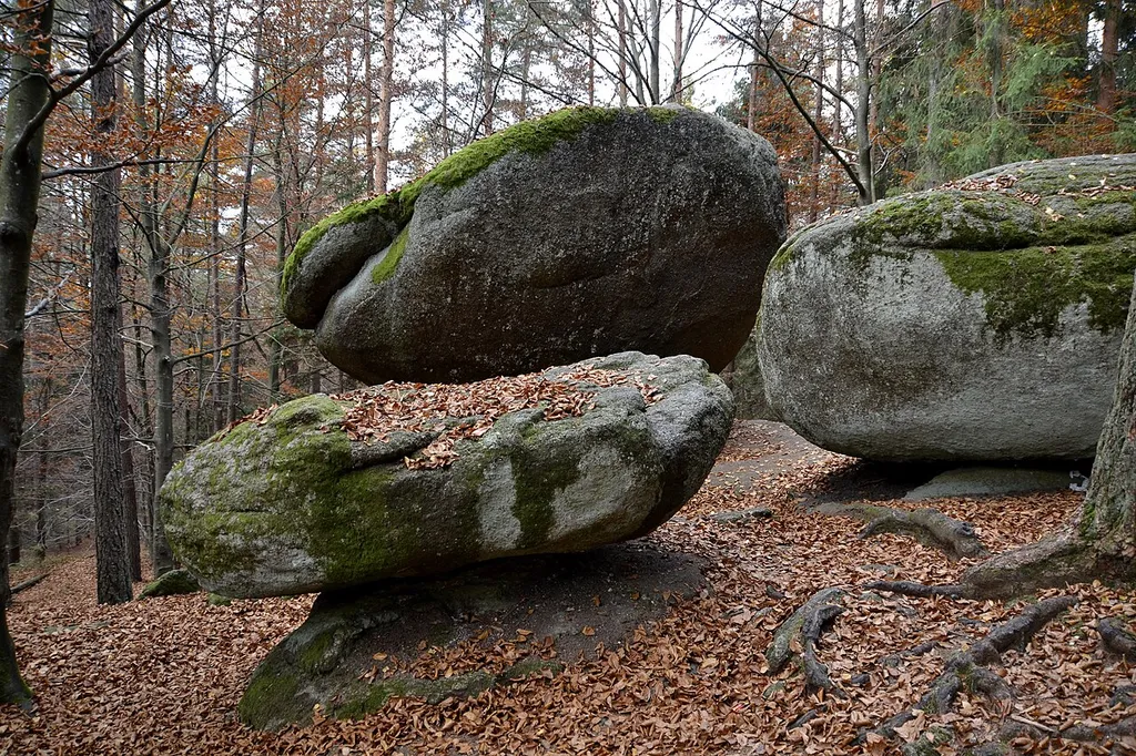 Der Wackelstein von Loh im Bayerischen Wald.