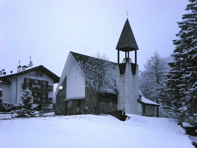 Chiesa di Stramentizzo, Trento, Italia, nel Pasqua 2008.
