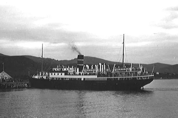 Norwegian coastal express ship (Hurtigruten) DS Prinsesse Ragnhild, built in 1931.
