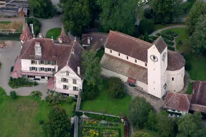 former abbey church St. Mauritius and castle