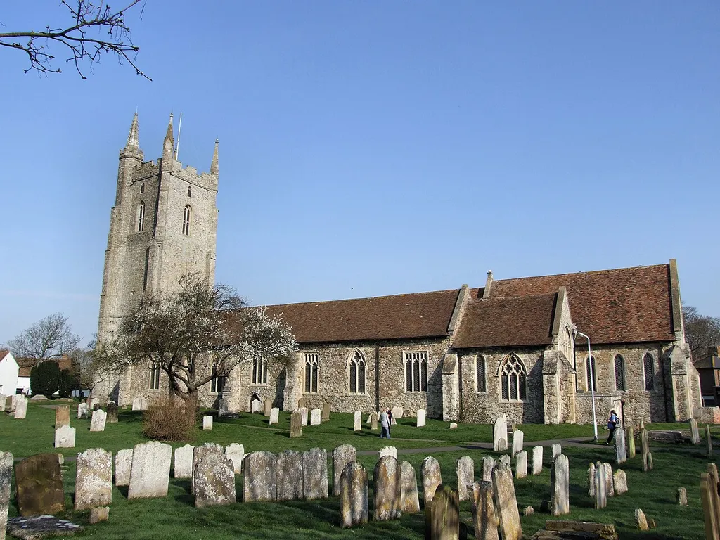 All Saints' parish church, Lydd, Kent, seen from the southeast