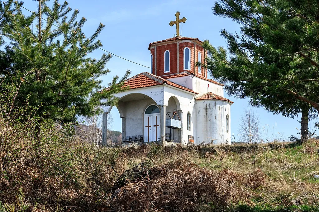 View of Holy Trinity Church in the village Kozbunar