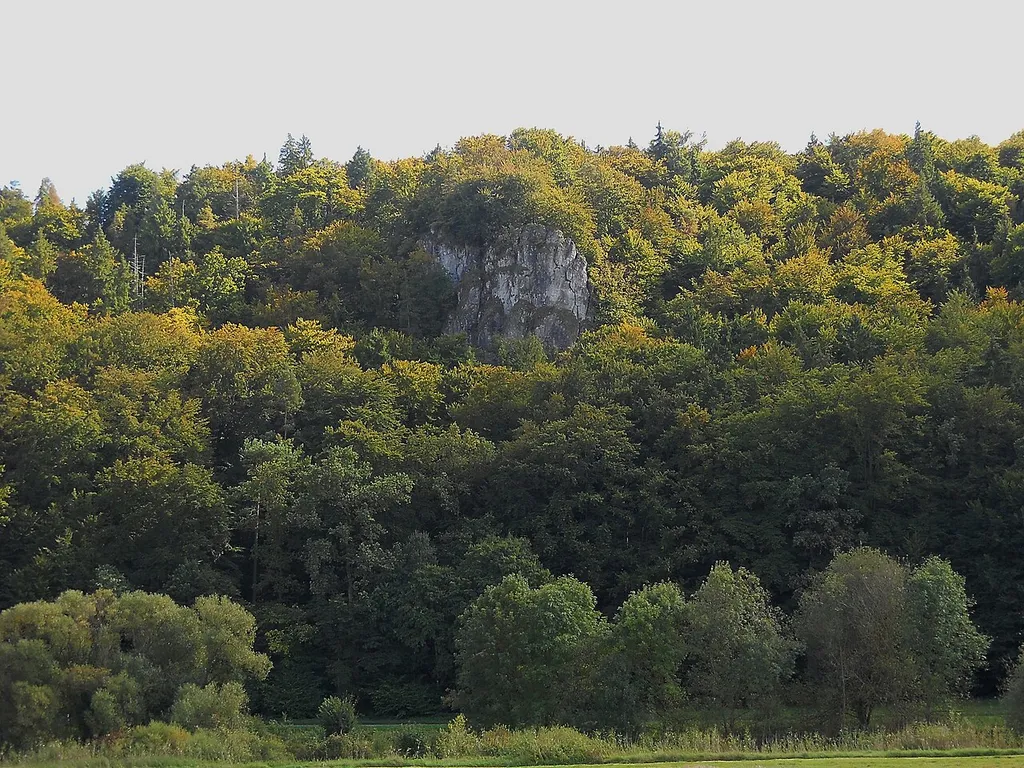 Nonnenstein, Fels im Altmühltal bei Gungolding, Gemeinde Kipfenberg im Landkreis Eichstätt (Oberbayern)