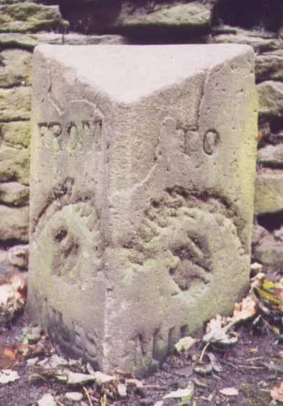 Old Milestone by the B6108, Meltham Road, Huddersfield