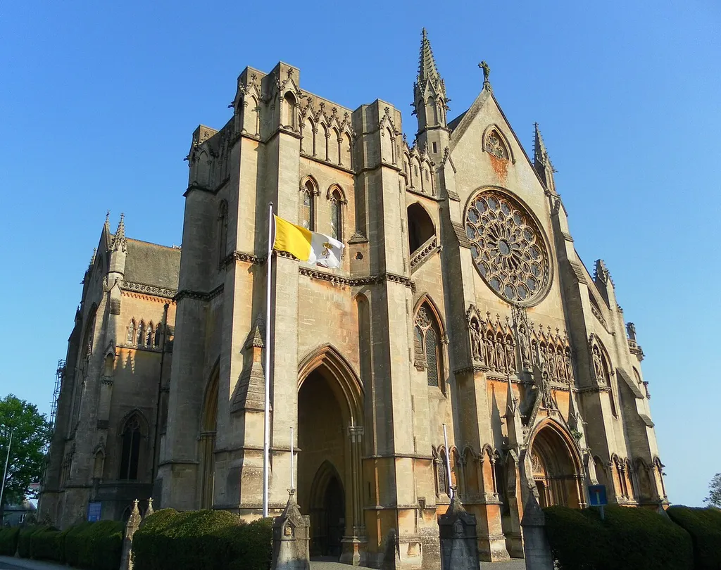 Cathedral of Our Lady and St Philip Howard, Arundel, Arun District, West Sussex, England. The Roman Catholic cathedral of the Diocese of Arundel and Brighton. Listed at Grade I by English Heritage (NHLE Code 1248090)