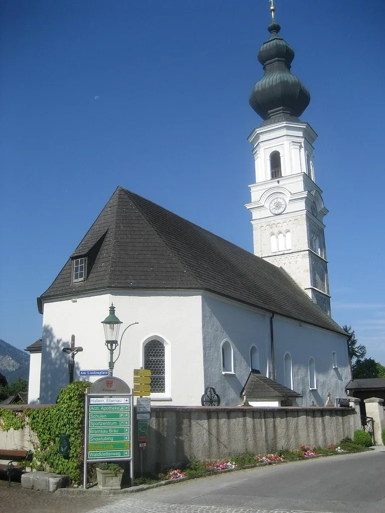 Cath. parish church St.James the Greater in Faistenau, Salzburg state, Austria