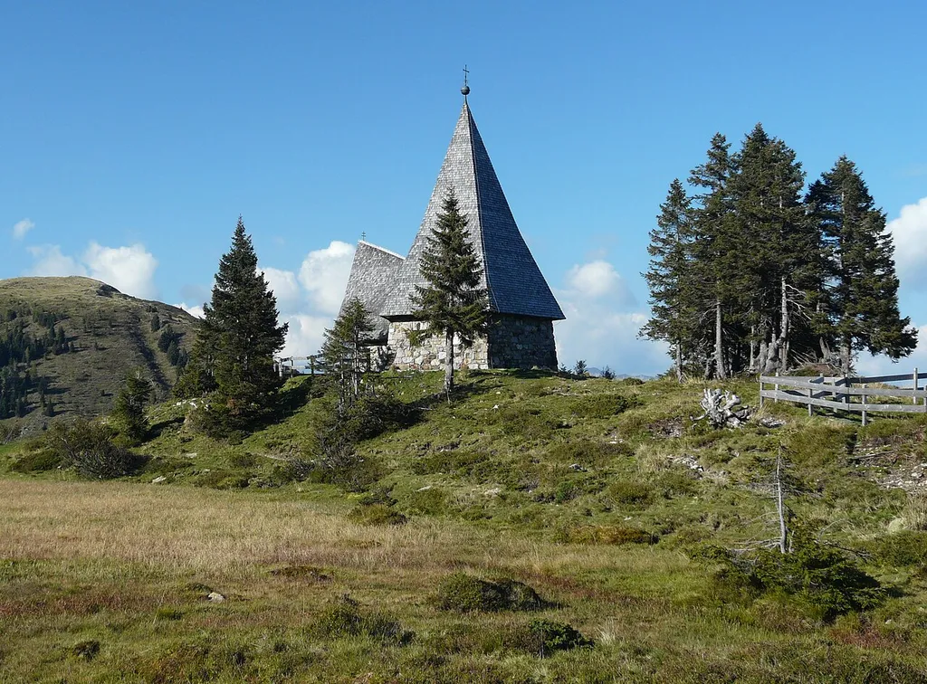 The Zollner Peace Chapel in the Carnic Alps, situated at 1750 meters above sea level.