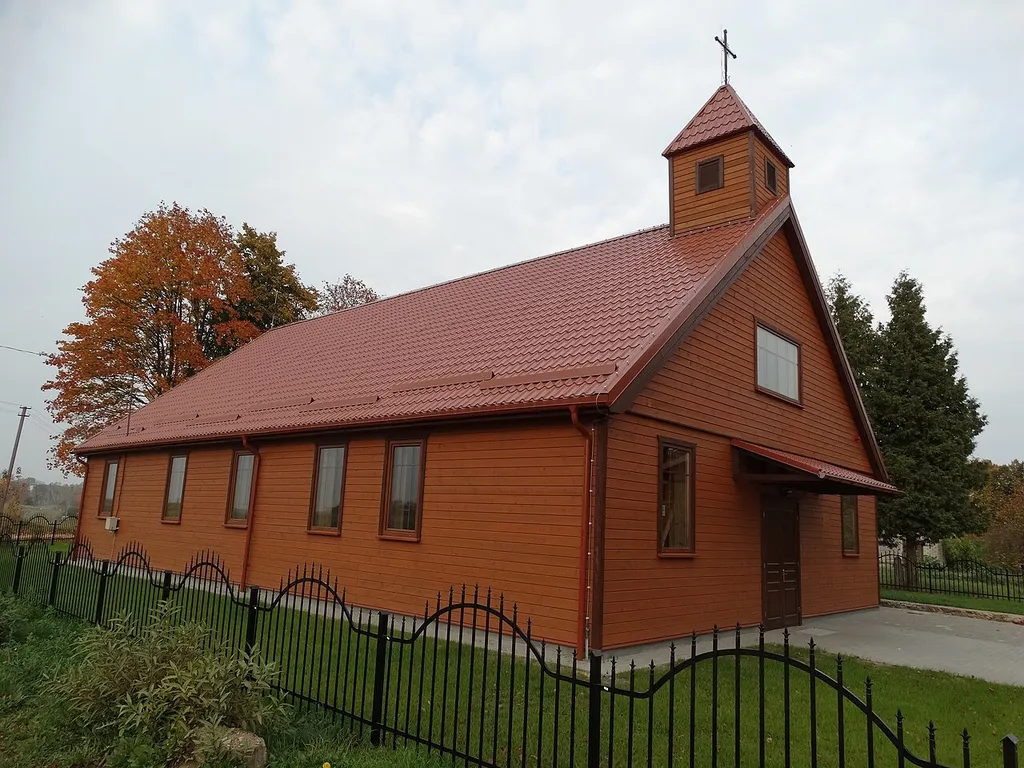Mindaugai Catholic Church, Kamšai, Kalvarija Municipality, Lithuania