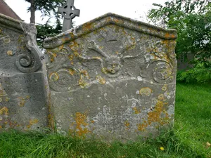 Head Stone Immediately Adjacent To South Of Headstone Of John Howard In Churchyard Of St Lawrence