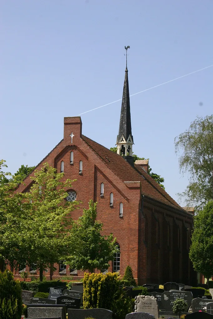 Historic church (ref.) in Ditzumerverlaat, district of Leer, East Frisia, Germany