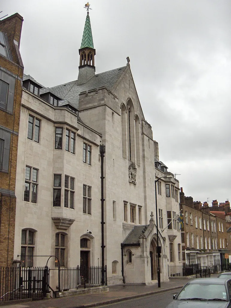 Swedish Church, Harcourt Street, London. Built in 1911. Architect Herbert Wigglesworth