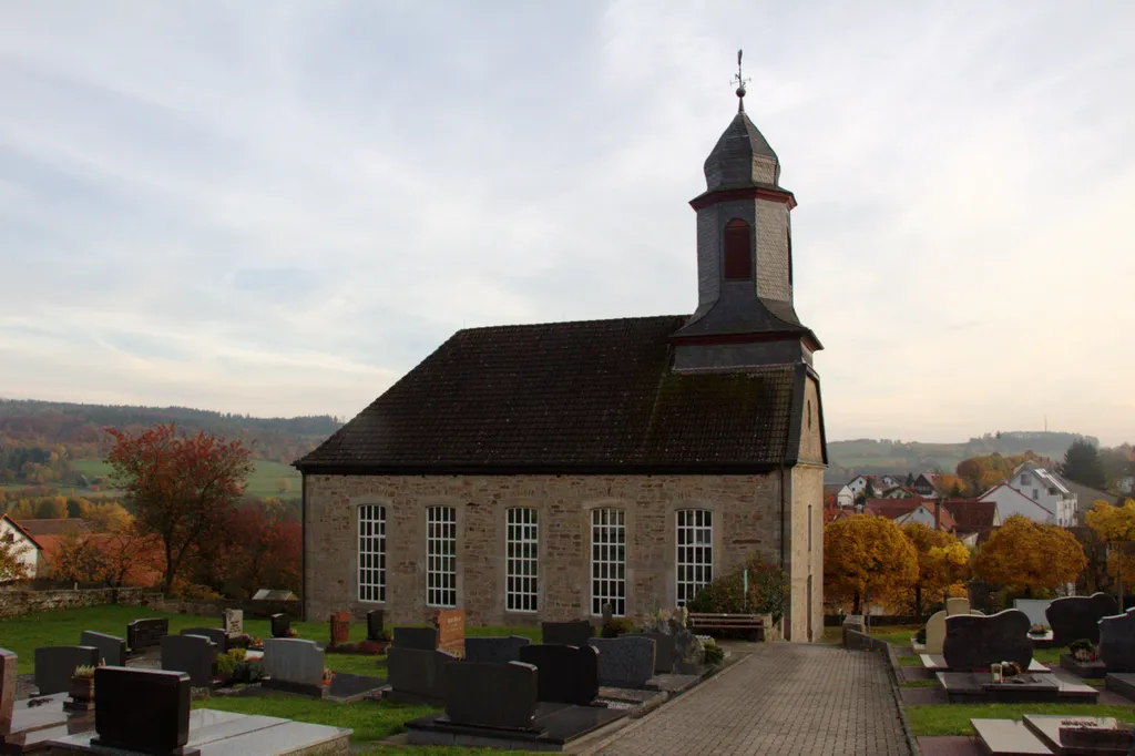 Protestant Church in Heubach, Kalbach, Hesse, Germany