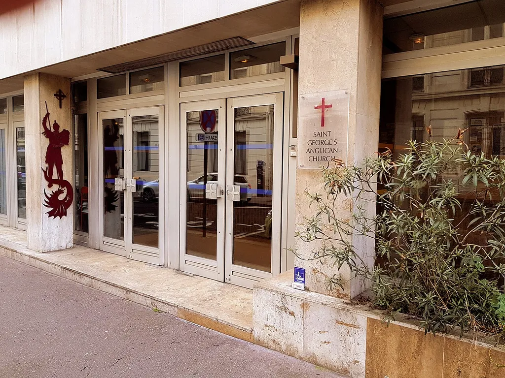 Eglise anglicane Saint-Georges, 7 rue Auguste-Vacquerie, Paris 16e.