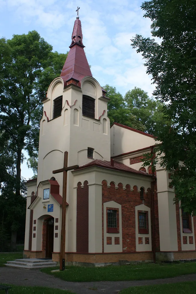 Former orthodox church of Saint John the Theologian (now Roman catholic church of Our Lady of Częstochowa) in Krupe, Poland