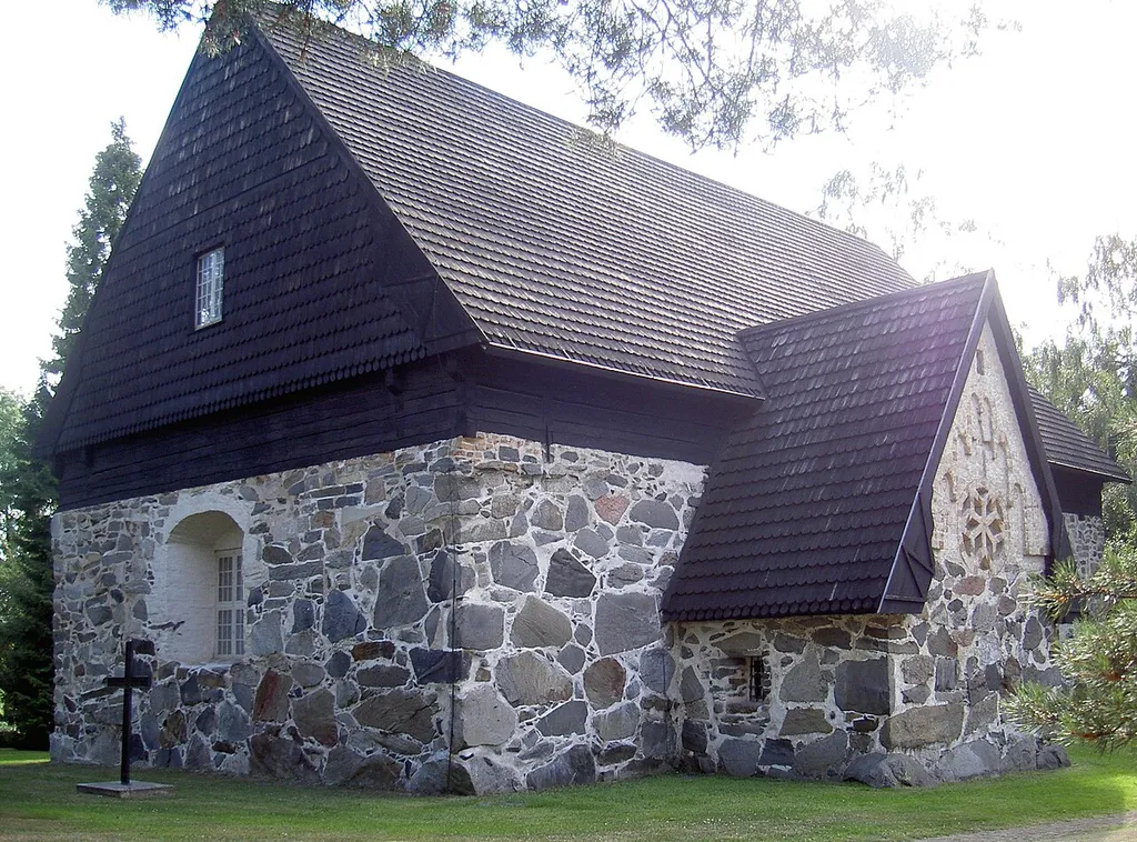Messukylä Old Church (Messukylän vanha kirkko) in Tampere, Finland.
