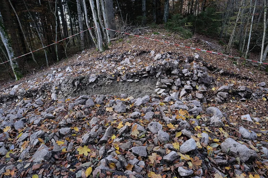 Hillfort Große Heuneburg Upflamör, Zwiefalten-Upflamör, district Reutlingen, Baden Württemberg, Germany