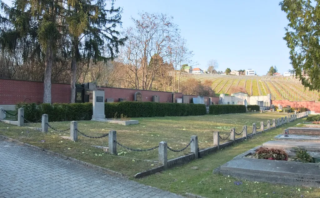The cemetry for the fallen russian soldiers of the second world war on the cemetery Kalksburg in Vienna, Austria