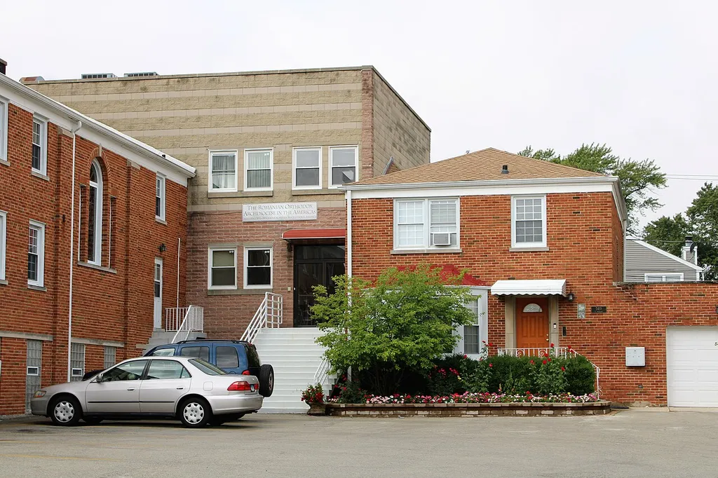 Offices of the Romanian Orthodox Archdiocese of the Americas at Saints Constantine and Helen Orthodox Cathedral in Chicago.