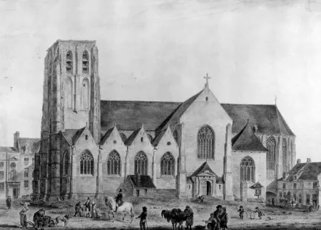 Saint Gaugericus Church, Brussels. Built 1520-1564, demolished 1798-1802.