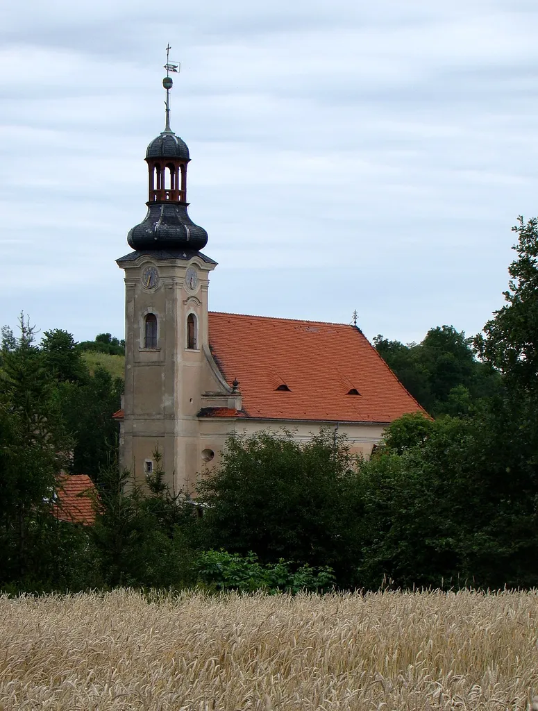 kościół par. p.w. św. Idziego, k. XIV, XVIII w., Dobków, Świerzawa