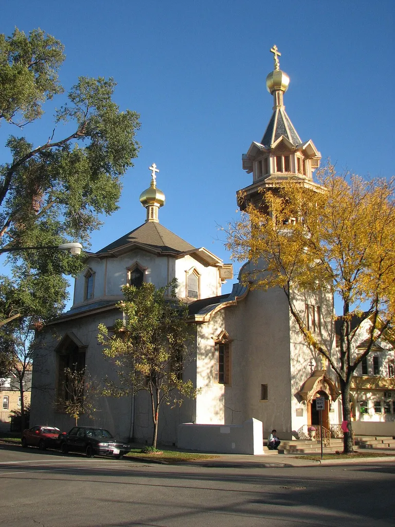 Holy Trinity Cathedral Chicago Orthodox Church in America Founded in 1892 as St. Vladimir's Russian Orthodox Church Designed in 1901 by LOUIS H. SULLIVAN Consecrated in 1903 by Patriarch TIKHON OF MOSCOW Designated a Cathedral in 1923 Placed on the National Register of Historic Places in 1976 www.holytrinitycathedral.net/