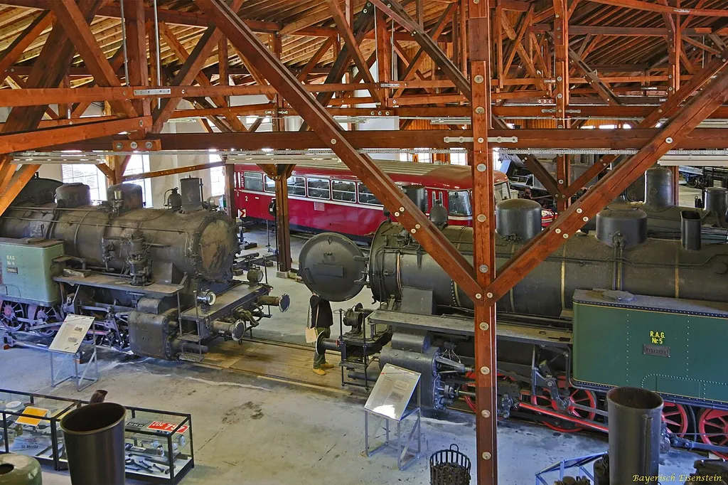 Railway museum in Bayerisch Eisenstein. The museum is operated by the Bavarian Localbahn Association).