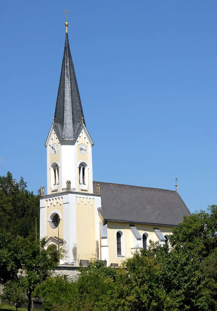 Parish church Saints Philip and James on Kirchenweg #7 in Sankt Filippen, market town Brückl, district Sankt Veit, Carinthia, Austria, EU