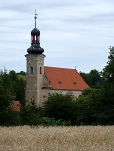 Saint Giles church in Dobków, Lower Silesian Voivodeship
