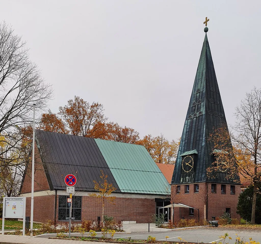 Evangelisch-lutherische Friedenskirche Bayreuth, Oberfranken, Bayern, Deutschland
