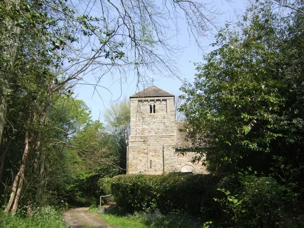 West tower of St Leonard's parish church, Linley, Shropshire, seen from the south