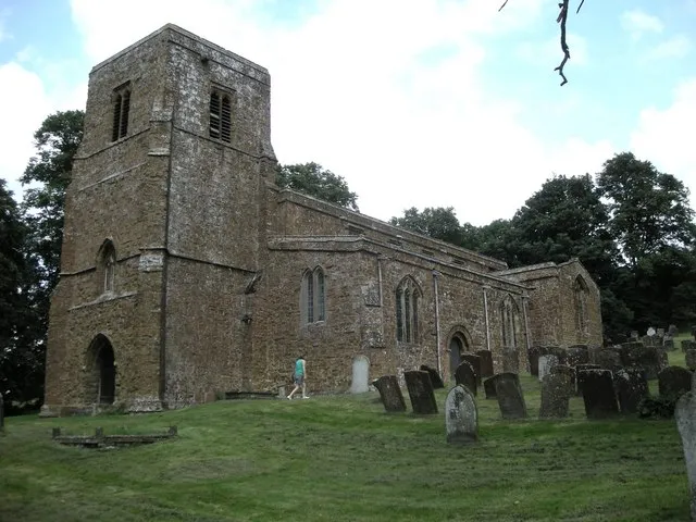 All Saints Church Burton Dassett In a secluded setting.