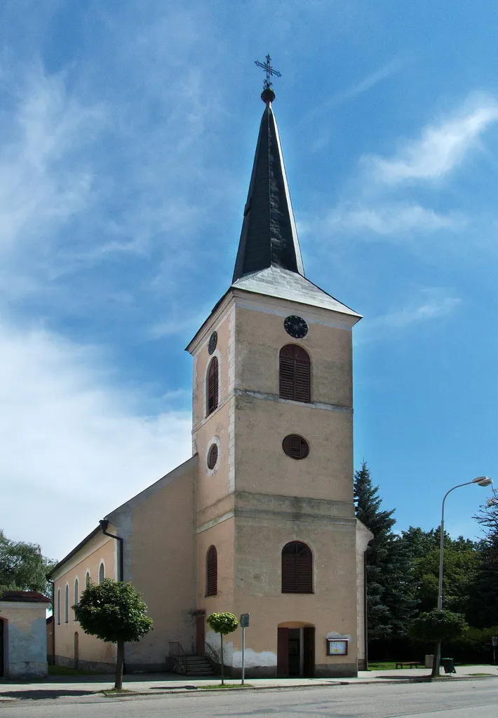 Assumption of the Virgin Church in the town of Nová Včelnice, Jindřichův Hradec District, Czech Republic