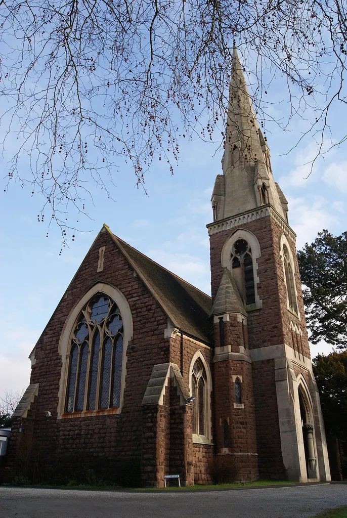 St. Stephen's Church on Serpentine Road, Selly Park, Birmingham, West Midlands, England, UK. Built in 1871, the church is jointly managed with St. Wulstan's Church, Selly Park.