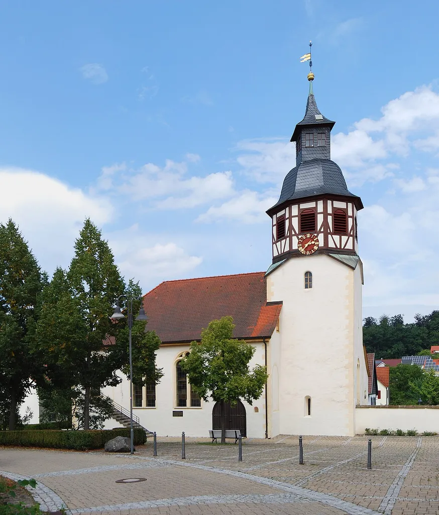 The Protestant church of Freudental, Baden-Württemberg.