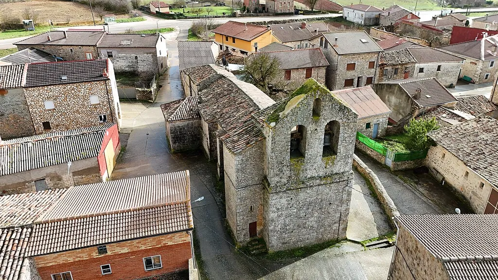 The Church of La Natividad de Nuestra Señora, Cernégula, in the province of Burgos, Castilla y León, Spain.