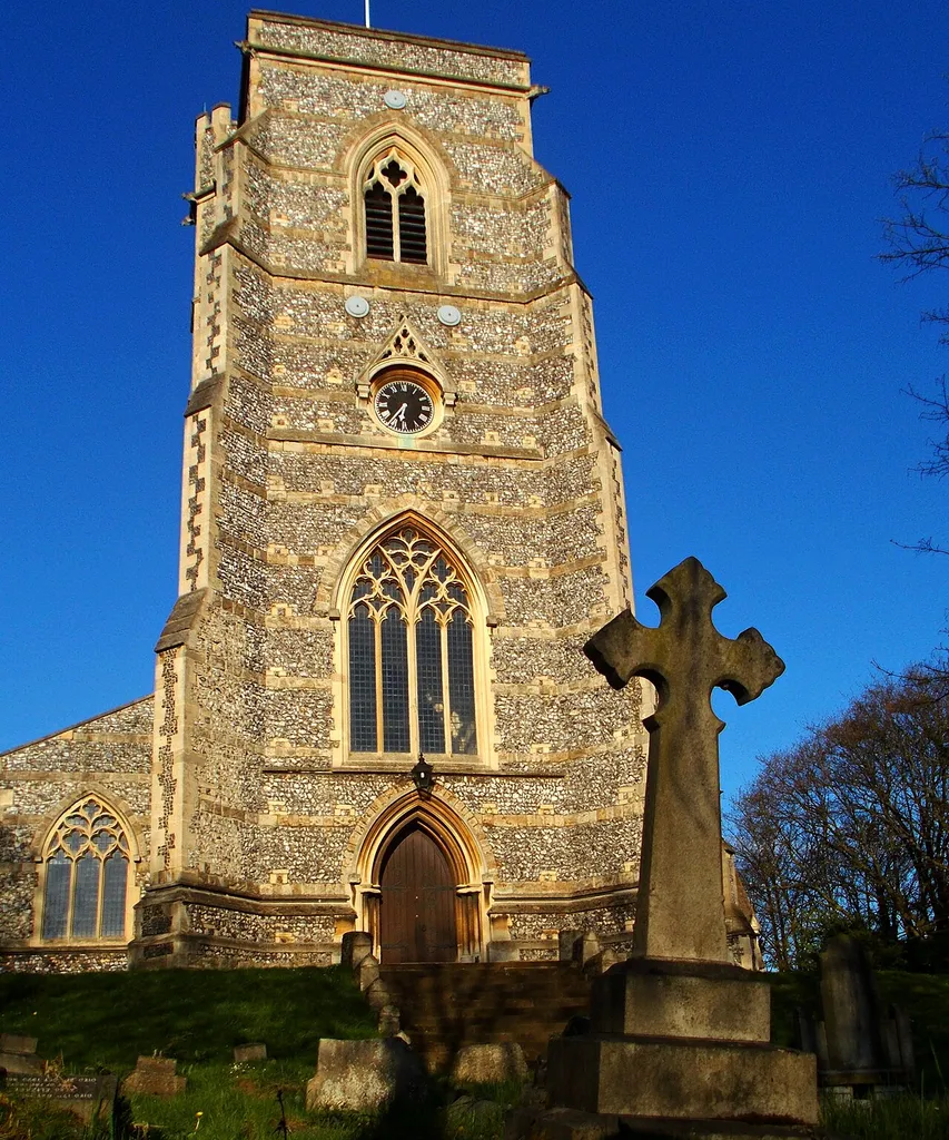 All Saints' parish church, All Saints' Road, Sutton, south London (formerly Surrey), seen from the west