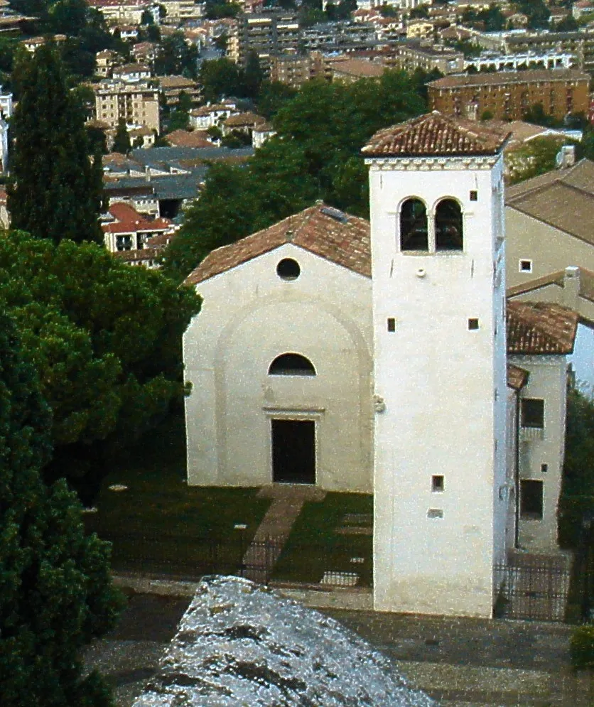 Conegliano: Chiesa di Sant'Orsola veduta dalla torre del Castello.
