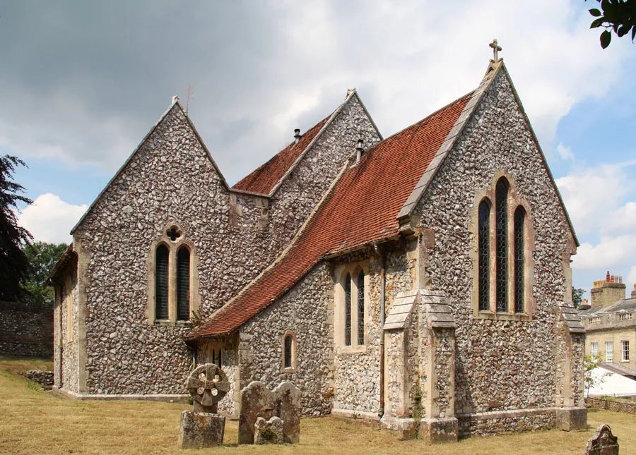 St Peter's parish church, East Lavington, West Sussex, seen from the southeast