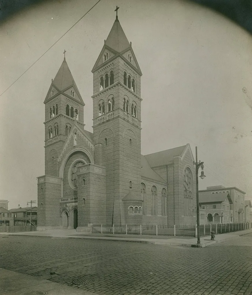 " St. Anthony of Padua, Wallace St. and 28th Pl., N.E. Cor."--Photograph verso.