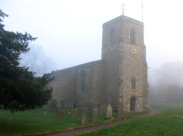St Helen Sibbertoft The Jurassic Way passes the church along the footpath.