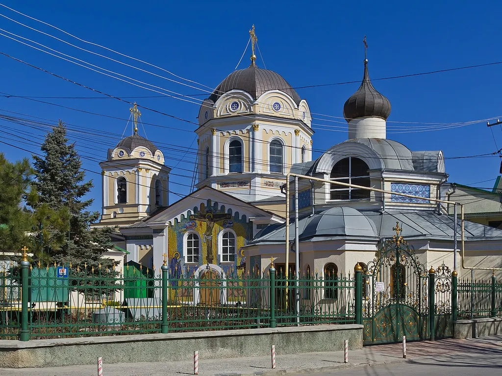 The Holy Trinity Cathedral in Simferopol, Crimean Peninsula.
