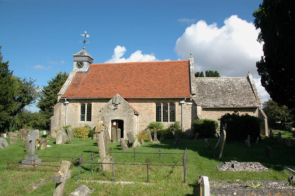 St Peter's parish church Wootton, Vale of White Horse, Oxfordshire (formerly Berkshire): view from the south