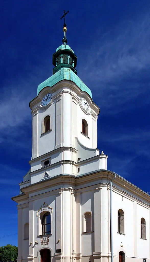 Jastrzębie-Zdrój, Saint Catherine of Alexandria and Providence of God parish church, build in 1825, 1945