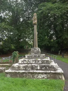 Churchyard Cross At Church Of St Canna