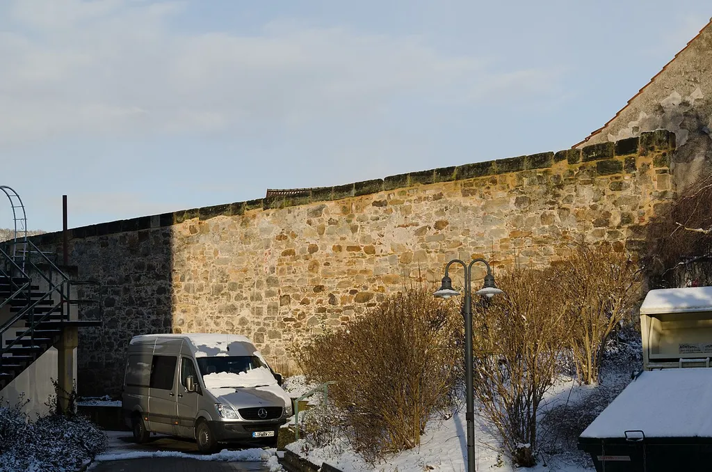 Burgkunstadt, Stadtmauer, westlich Fliehgasse