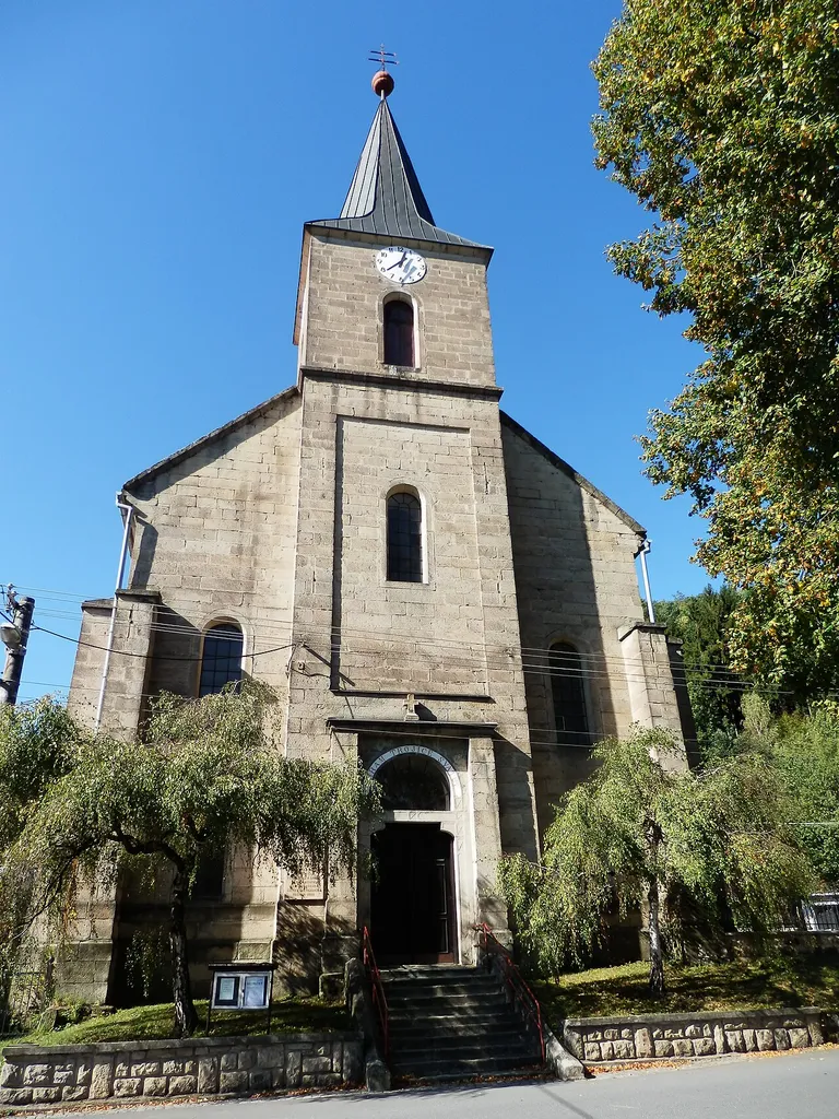 Rusava, okres Kroměříž. Evangelický kostel sv. Trojice.